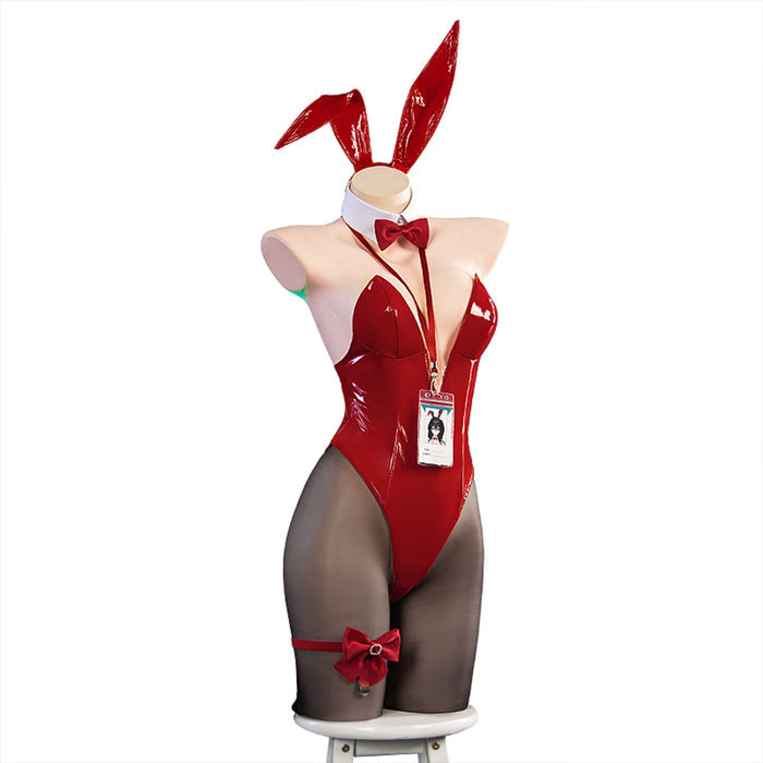 DokiDoki-R Game Azur Lane Cosplay Taihou Costume Red Bunny Girl