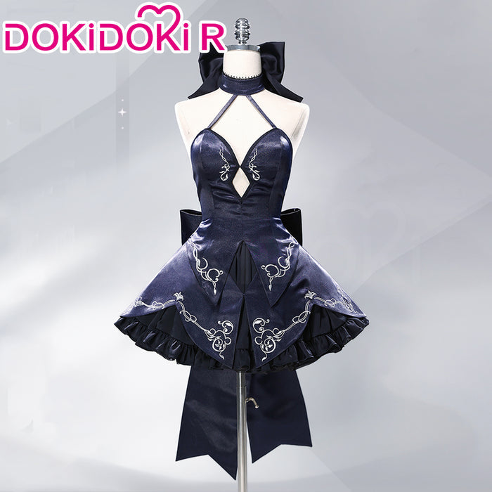 DokiDoki-R Game Fate / Grand Order Cosplay Altria Pendragon Arthur Saber Alter Dress Costume FGO