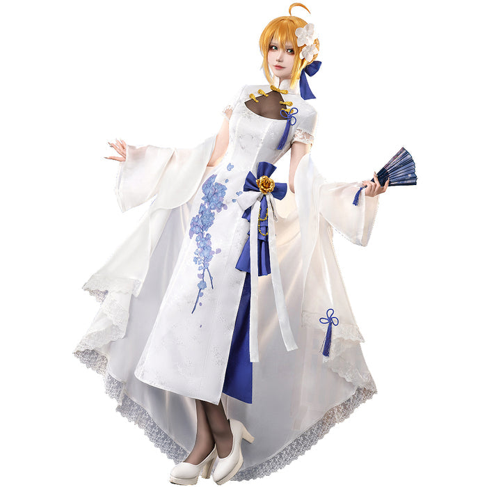 DokiDoki-R Game Fate/stay night Cosplay Altria Pendragon Saber China 4th Anniversary Costume FGO