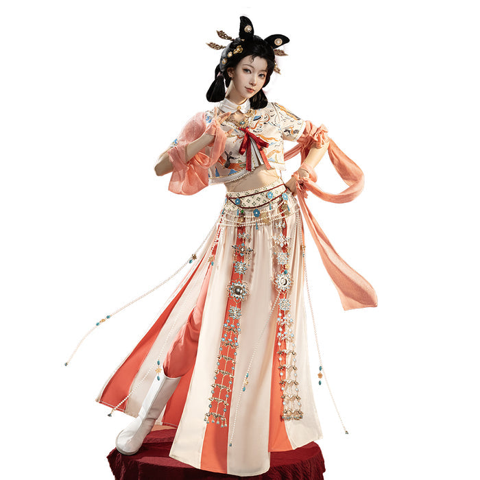 DokiDoki-SR Game Where Winds Meet Cosplay LiYuan Troupe Female Uniform Costume LiYuan