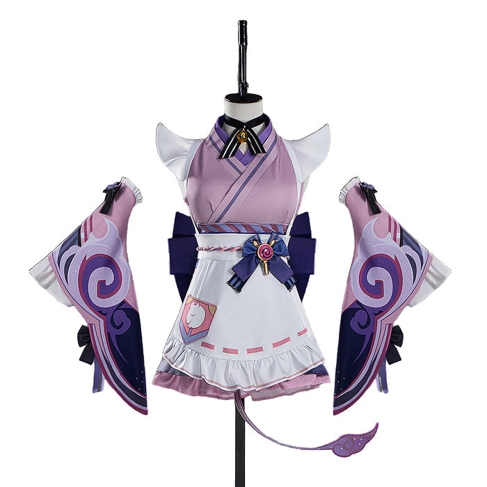 【IN STOCK】【Size XS-3XL】DokiDoki-N Game Genshin Impact Cosplay Yumemizuki Mizuki Costume Inazuma