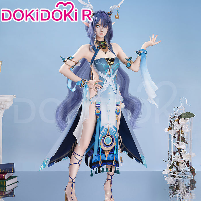 【Partially Ready For Ship】【Size XS-2XL】DokiDoki-R Game Genshin Impact Cosplay Lauma Costume Song of the Welkin Moon Nod Krai Halloween