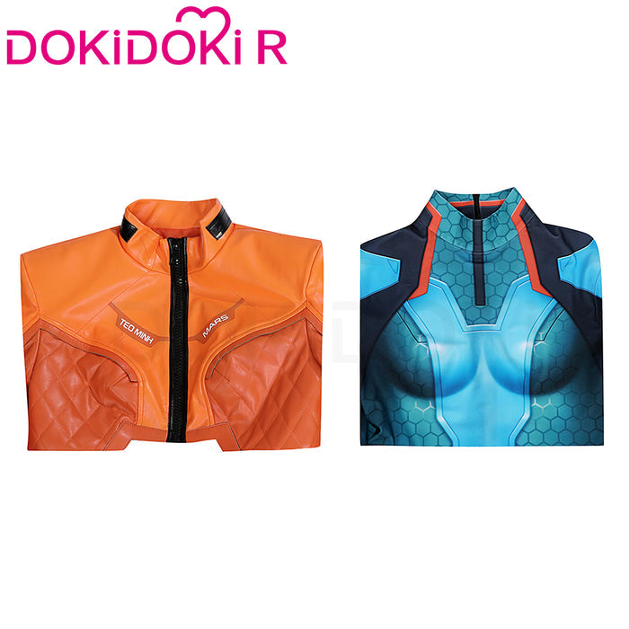 【Partially Ready For Ship】【Size XS-3XL】DokiDoki-R Game Cosplay Blue Tights Costume