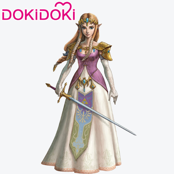 【POLL】$5 Deposit =10% OFF Coupon DokiDoki Game Cosplay Princess Costume Pink White Dress