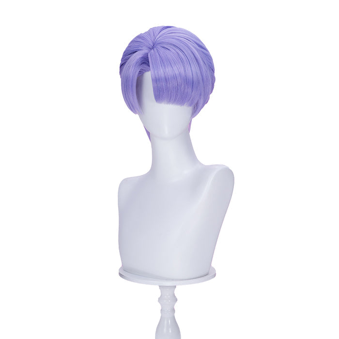 【Ready For Ship】DokiDoki Anime Cosplay Wig Short Straight Purple Hair