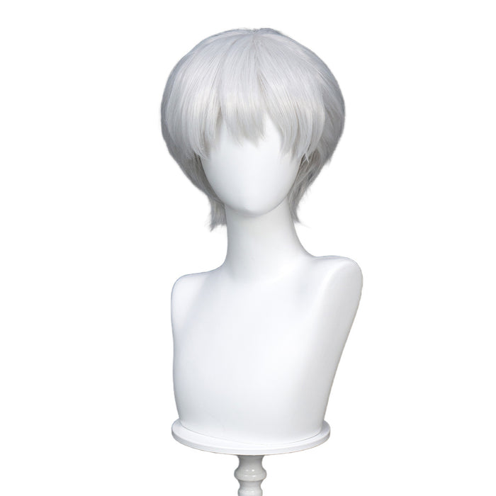 【Ready For Ship】DokiDoki Anime Cosplay Wig Short Straight Silver Hair