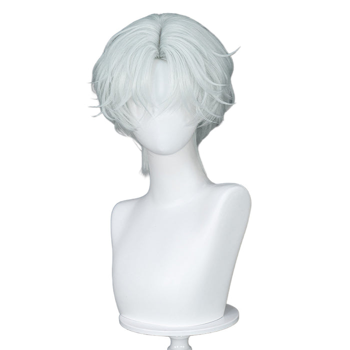 【Ready For Ship】DokiDoki Anime Manga Cosplay Wig Short Curly White Hair