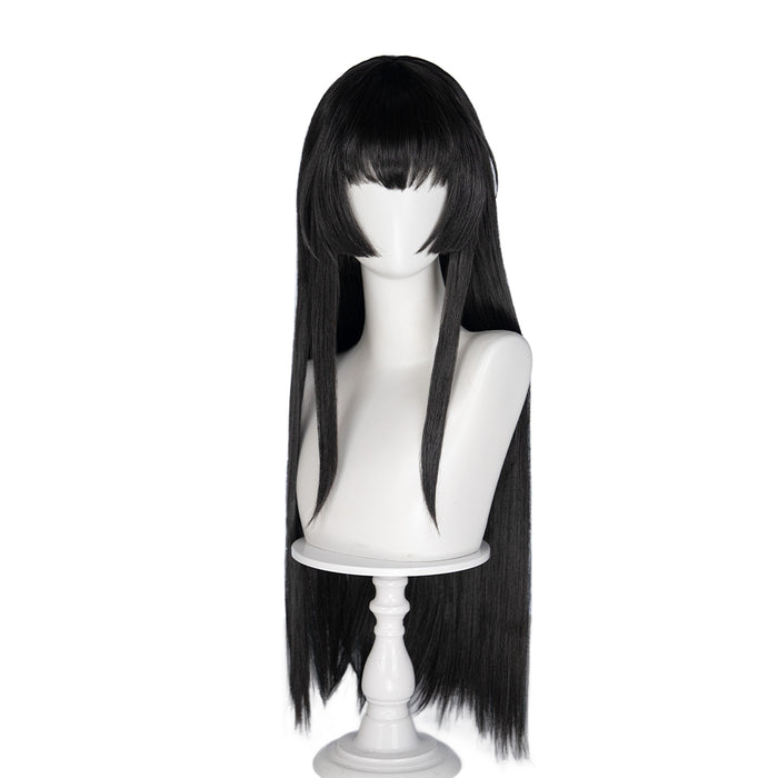 【Ready For Ship】DokiDoki Game BanG Dream! Girls Band Party! Cosplay Shirokane Rinko Wig Long Straight Black Hair Roselia