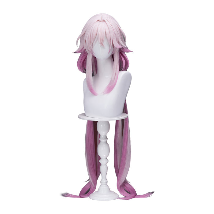 【Ready For Ship】DokiDoki Game Honkai: Star Rail Cosplay Evernight Wig Long Pink March 7th SP