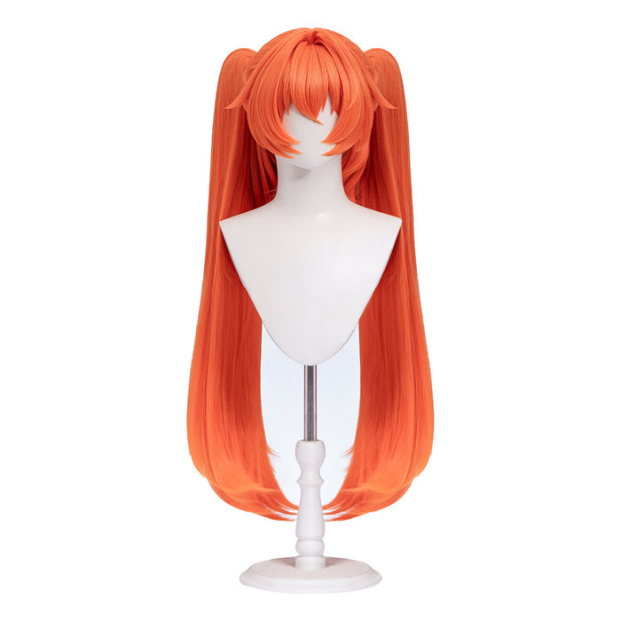 【Ready For Ship】DokiDoki Game Zenless Zone Zero Cosplay Orphie Wig Long Straight Orange Hair ZZZ