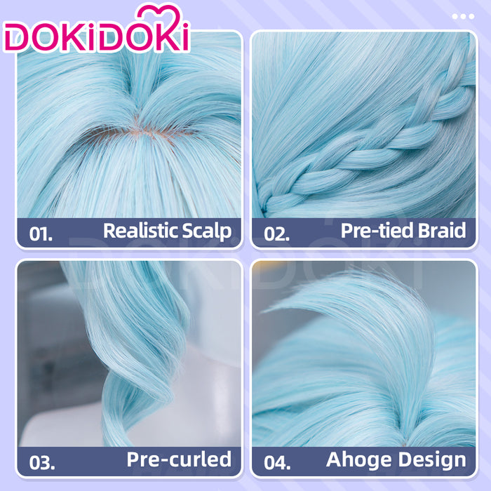 【Ready For Ship】DokiDoki Game Zenless Zone Zero Cosplay Seed Wig Blue Long Hair ZZZ