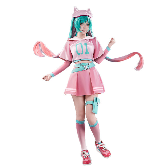 【Ready For Ship】【Size XS-2XL】DokiDoki-R Cosplay Costume Pink Dress