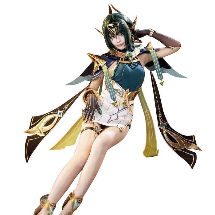 【Size S-3XL】DokiDoki-SR Game Genshin Impact Cosplay Nefer Costume Song of the Welkin Moon Nod Krai Halloween