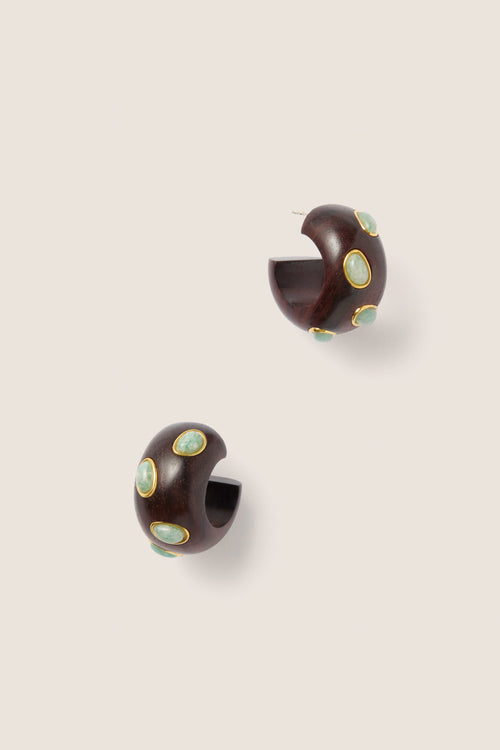 Amazonite Acacia Earrings