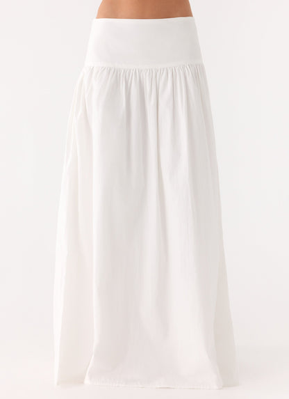 Jayne Maxi Skirt - White