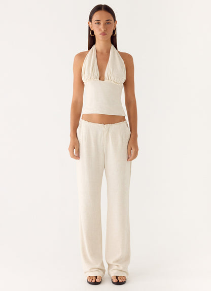 Josephina Halter Top - Oat