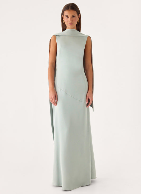Line By Line Maxi Dress - Sage