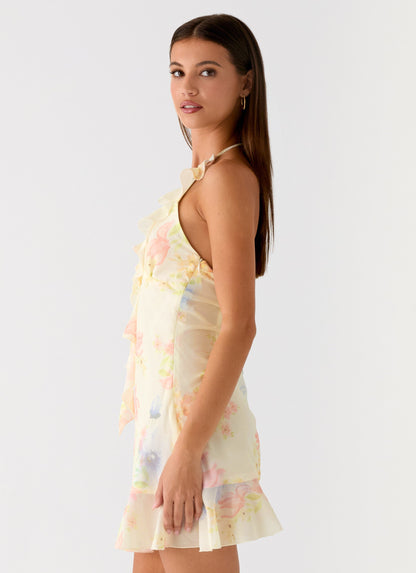 Log In Mini Dress - Spring Meadow