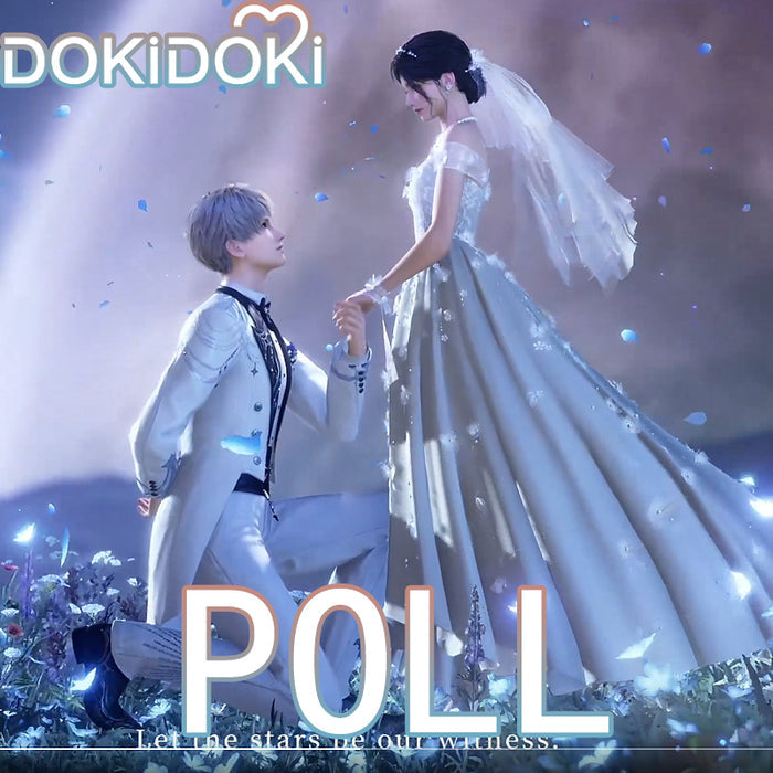 【Confirmed】$5 Deposit = 10% off Coupon DokiDoki Game Love And Deepspace Cosplay Protagonist MC Xavier Costume Starfall Sanctuary Wedding Dress