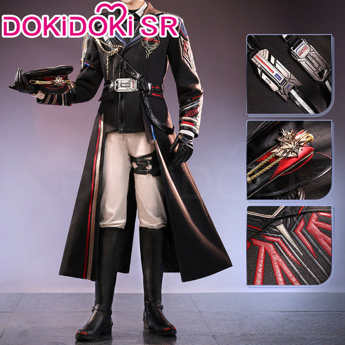 【Costume Ready For Ship】DokiDoki-SR Game Love And Deepspace Cosplay Caleb Costume / Shoes Pilots