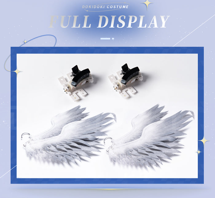 【DIY】【In Stock】Game Honkai: Star Rail Cosplay Sunday Wings Electric Seraphim Ear Wings