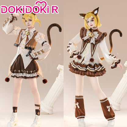 Dkidoki-R Vsinger Cosplay Rinn /  Lenn Cafe Cat Costume Doujin