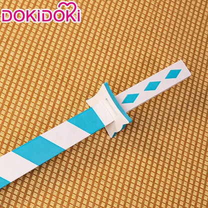 DokiDoki Anime Coaplay Weapons Blue And White Stripes Prop