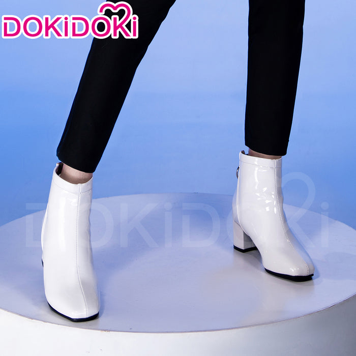 DokiDoki Anime Cosplay Costume Round 5 Shoes White High Heels