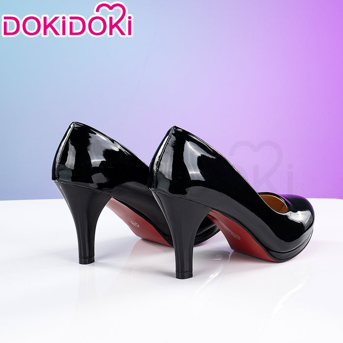 DokiDoki Anime Cosplay Shoes White / Black Leather Shoes
