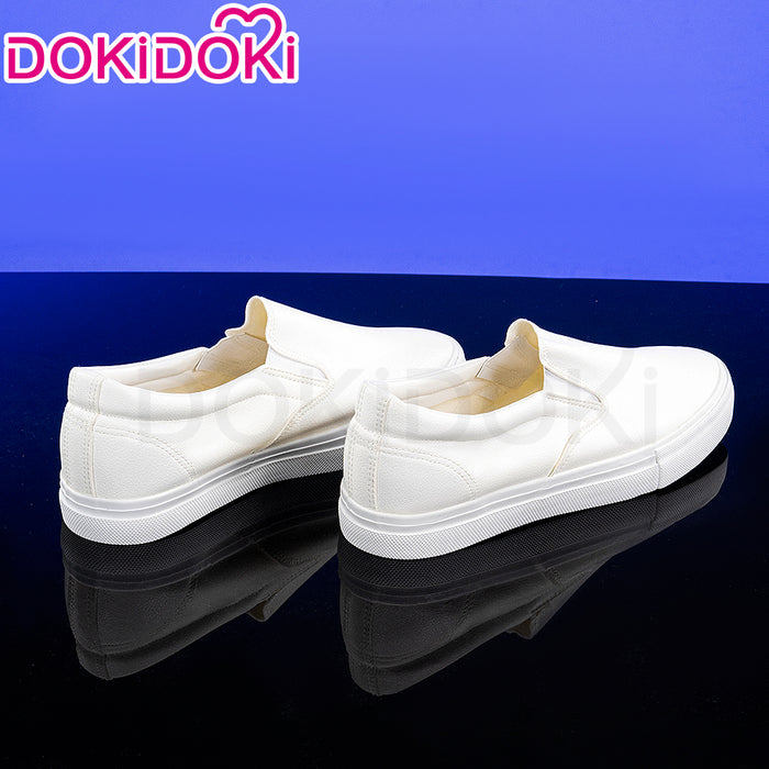 DokiDoki Anime Cosplay Shoes White / Black Leather Shoes