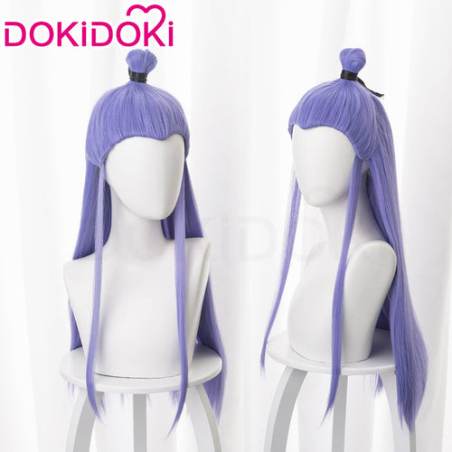 DokiDoki Anime Ne Zha Cosplay Aobing Wig Long Blue Ao Bing