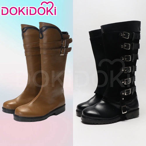 DokiDoki Game Cosplay  Black / Brown Shoes