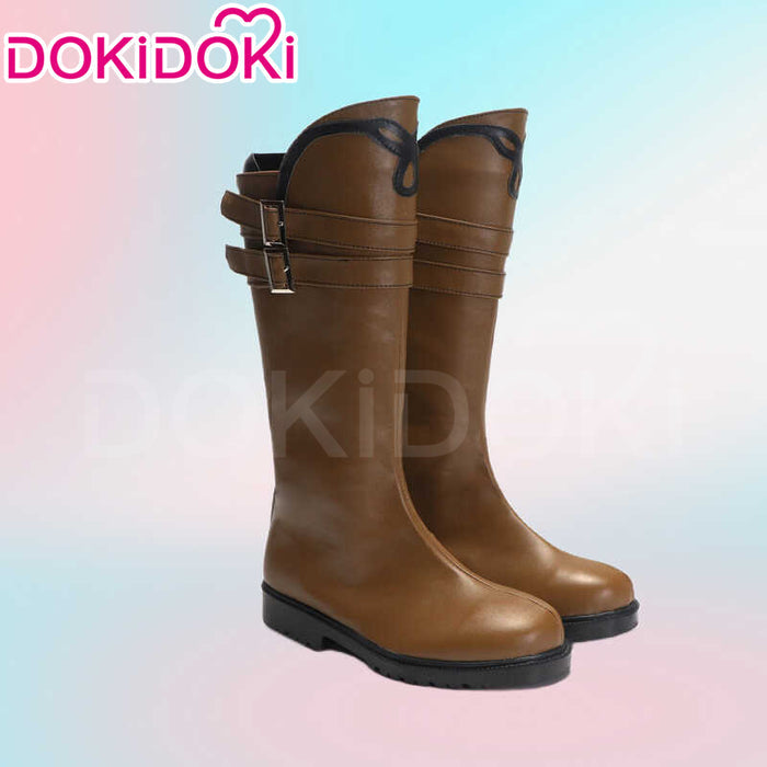 DokiDoki Game Cosplay  Black / Brown Shoes