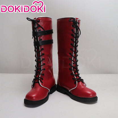 DokiDoki Game Cosplay Red Shoes Boots