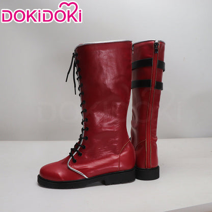 DokiDoki Game Cosplay Red Shoes Boots