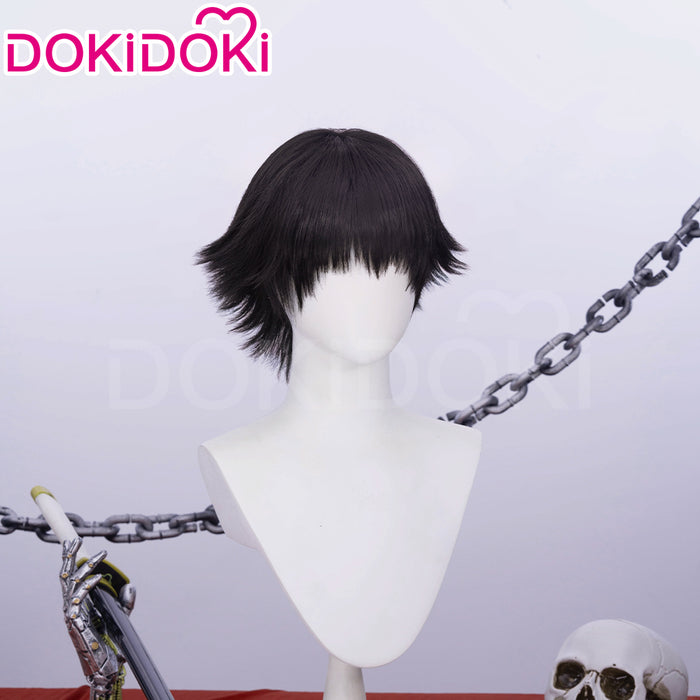 DokiDoki Game Cosplay Wig Short Black Hair Women