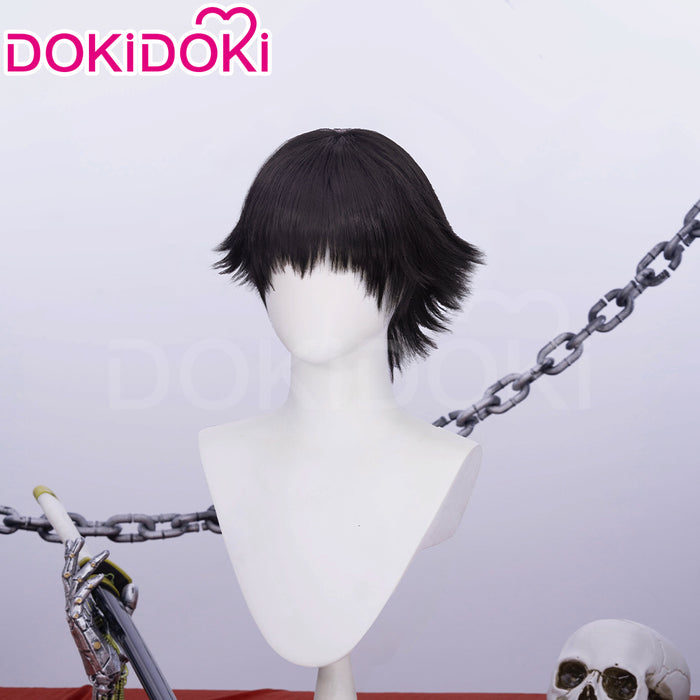 DokiDoki Game Cosplay Wig Short Black Hair Women