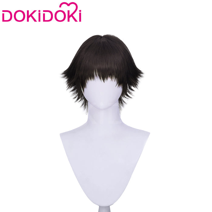 DokiDoki Game Cosplay Wig Short Black Hair Women