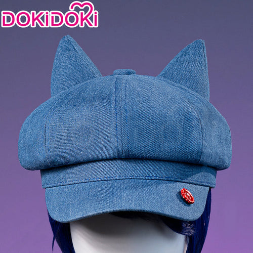 DokiDoki Game MiSide Cosplay Mita Prop Blue Hat