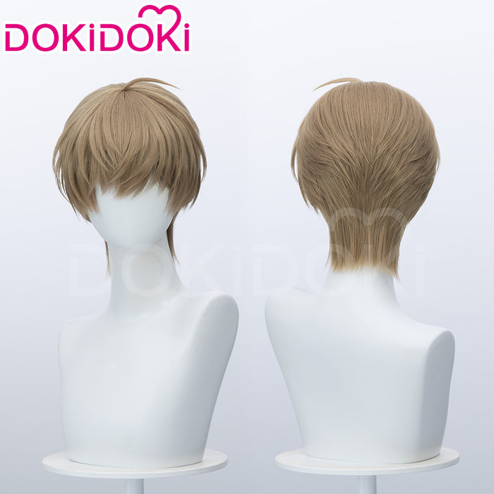 DokiDoki Manga Lost in the Cloud Cosplay Baek Cirrus Wig Short Straight Brown Hair Yaoi Manhwa