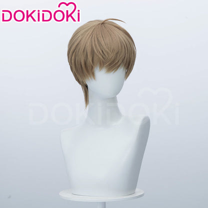 DokiDoki Manga Lost in the Cloud Cosplay Baek Cirrus Wig Short Straight Brown Hair Yaoi Manhwa