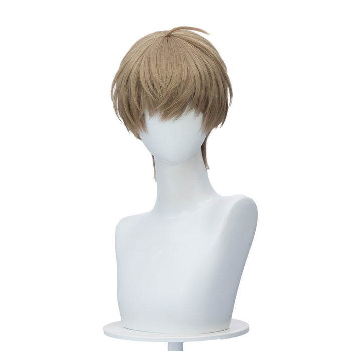 DokiDoki Manga Lost in the Cloud Cosplay Baek Cirrus Wig Short Straight Brown Hair Yaoi Manhwa