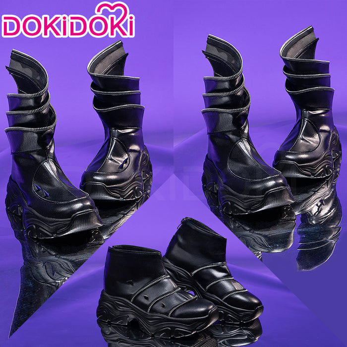 DokiDoki Movie Anime KPOP KILLER Cosplay Black Battle Suit BATTLE  SERIE Shoes