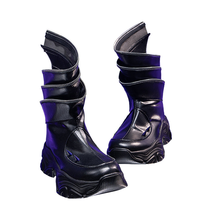DokiDoki Movie Anime KPOP KILLER Cosplay Black Battle Suit BATTLE  SERIE Shoes