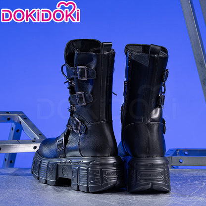 DokiDoki Movie Anime KPOP KILLER Cosplay Black Shoes Elevator Shoes Platform Shoes