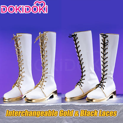 DokiDoki Movie Anime KPOP KILLER Cosplay White Shoes  GOLD  SERIES / WHITE SERIES