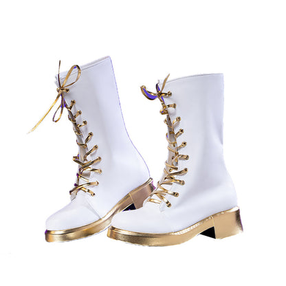 DokiDoki Movie Anime KPOP KILLER Cosplay White Shoes  GOLD  SERIES / WHITE SERIES