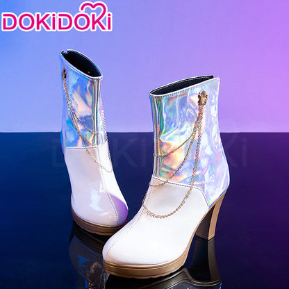 DokiDoki Movie Anime KPOP KILLER Cosplay White Shoes  GOLD  SERIES / WHITE SERIES