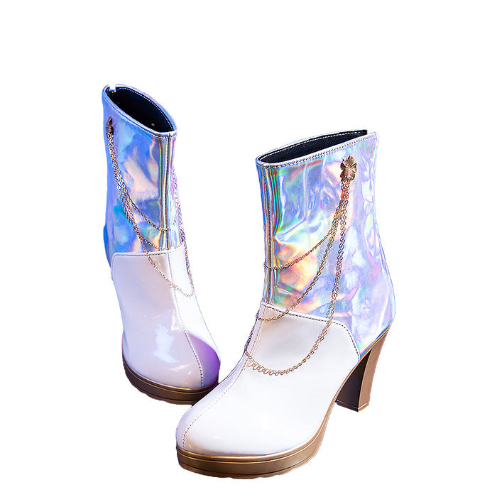 DokiDoki Movie Anime KPOP KILLER Cosplay White Shoes  GOLD  SERIES / WHITE SERIES