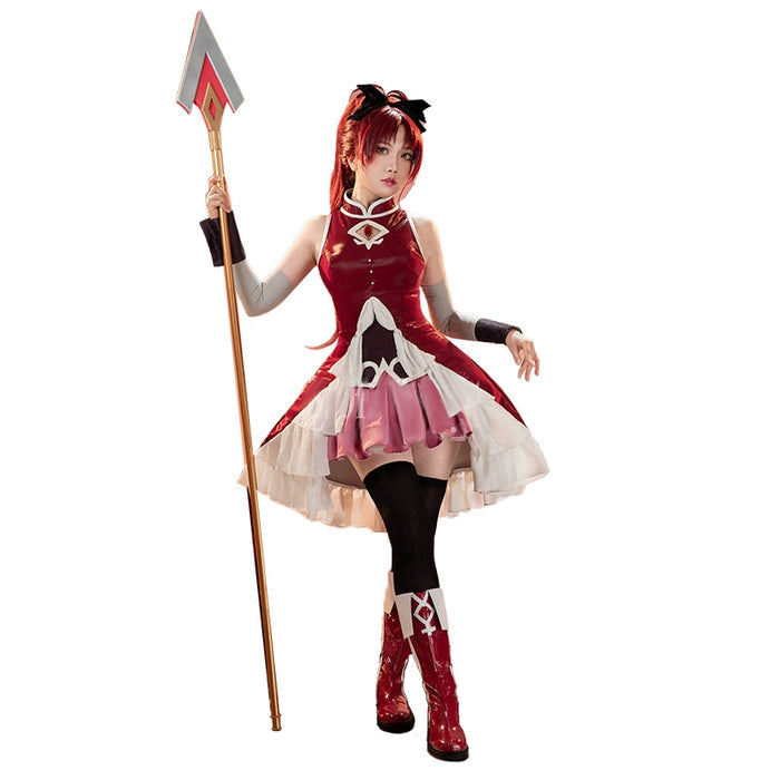 DokiDoki-R Anime Cosplay Costume Costume Battle Suit Red